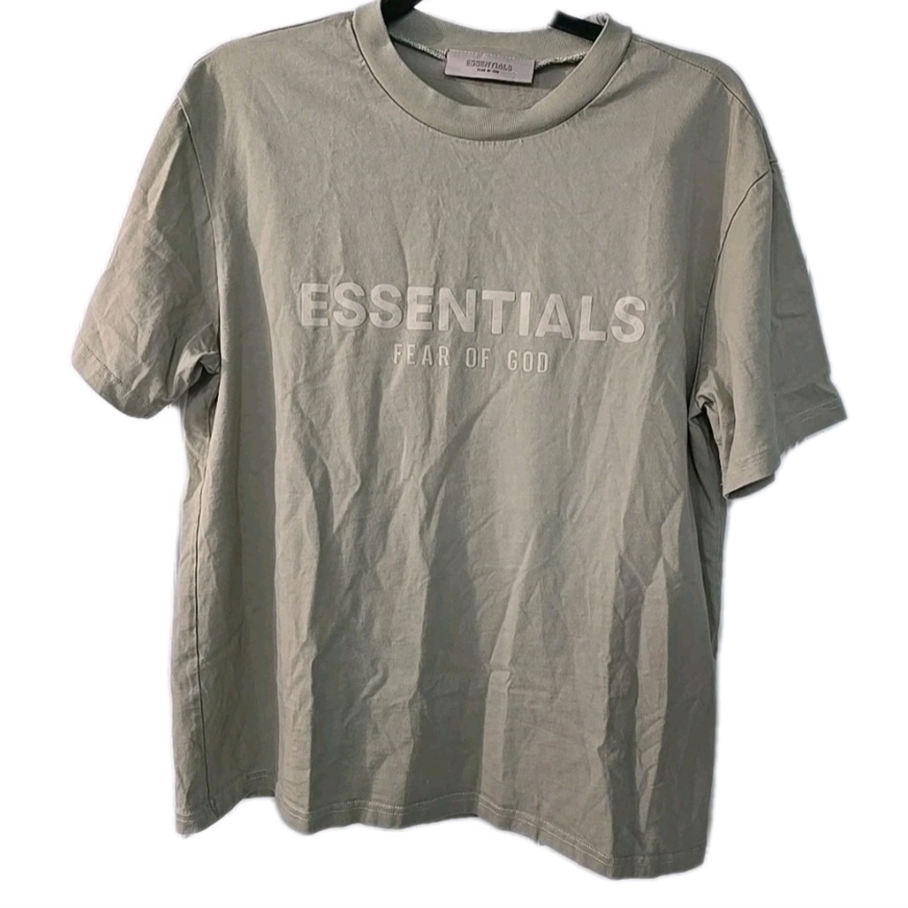 Essentials Fear of God Olive Green Short Sleeve T-Shirt Mens Size Medium